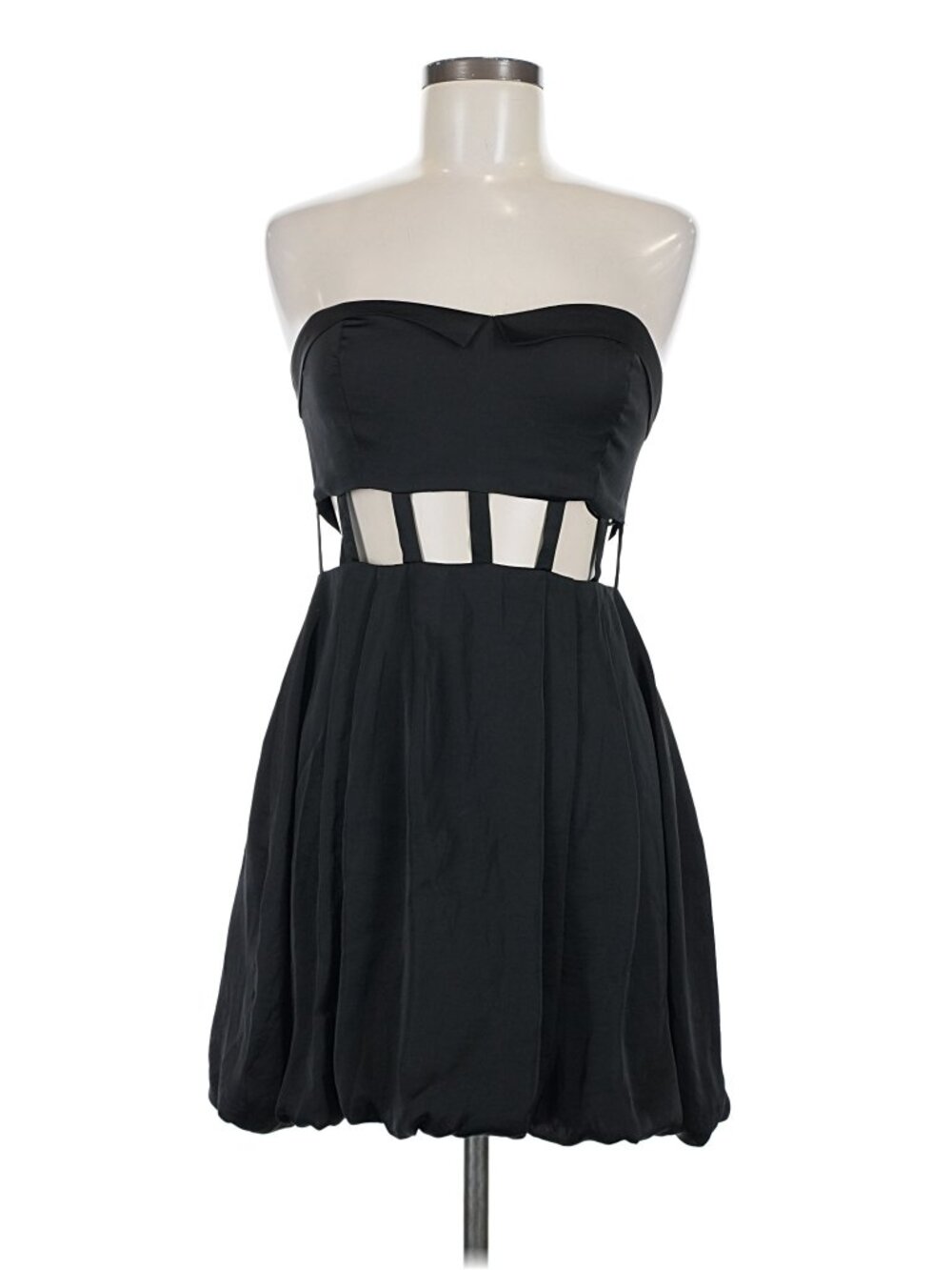 NWT KEEPSAKE the Label "Here and Now" Black Cutout Bubble Mini Dress Size 6